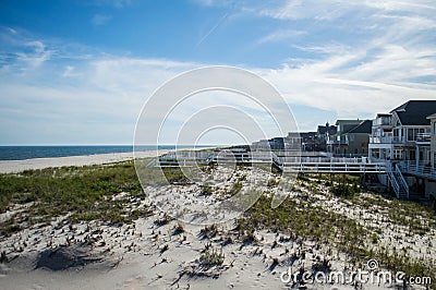 Beach Houses â€“ Summer in the Hamptons Stock Photo